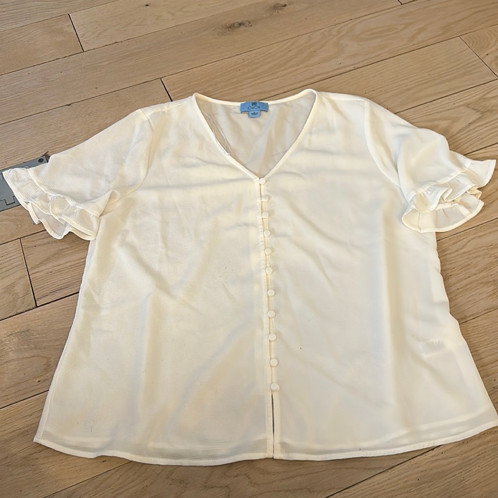 Cece White Blouse